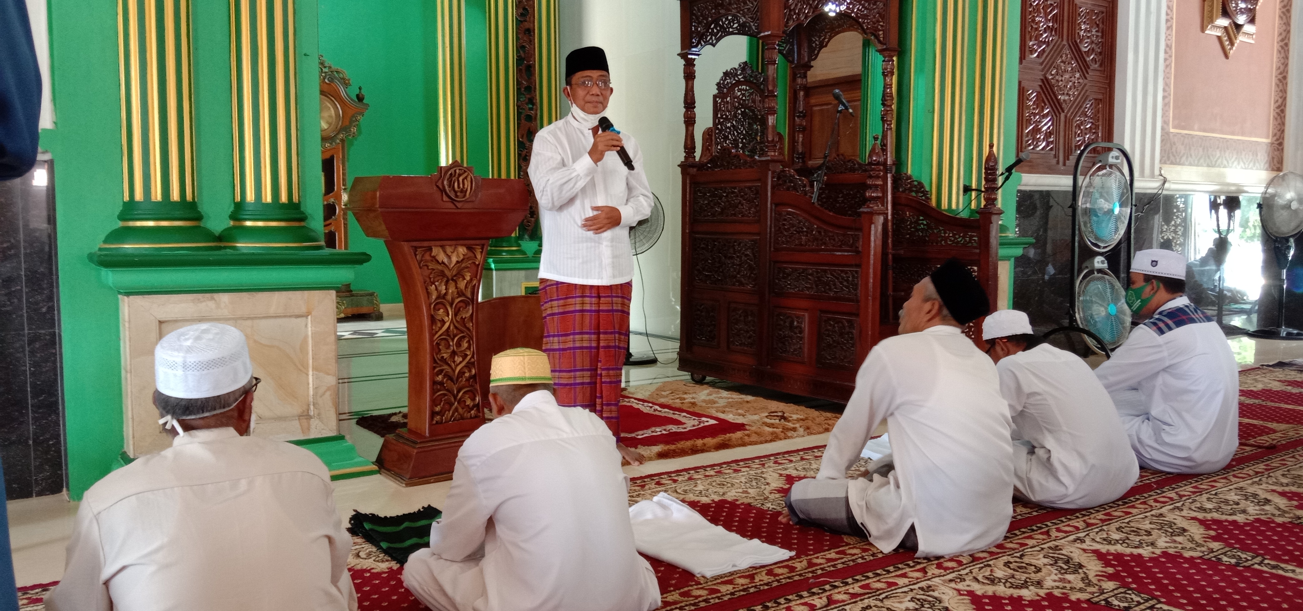 Silaturahmi, di Masjid Sabilussalam Melak,Pjs Bupati, Tekankan Kamtibmas dan Protokol Kesehatan